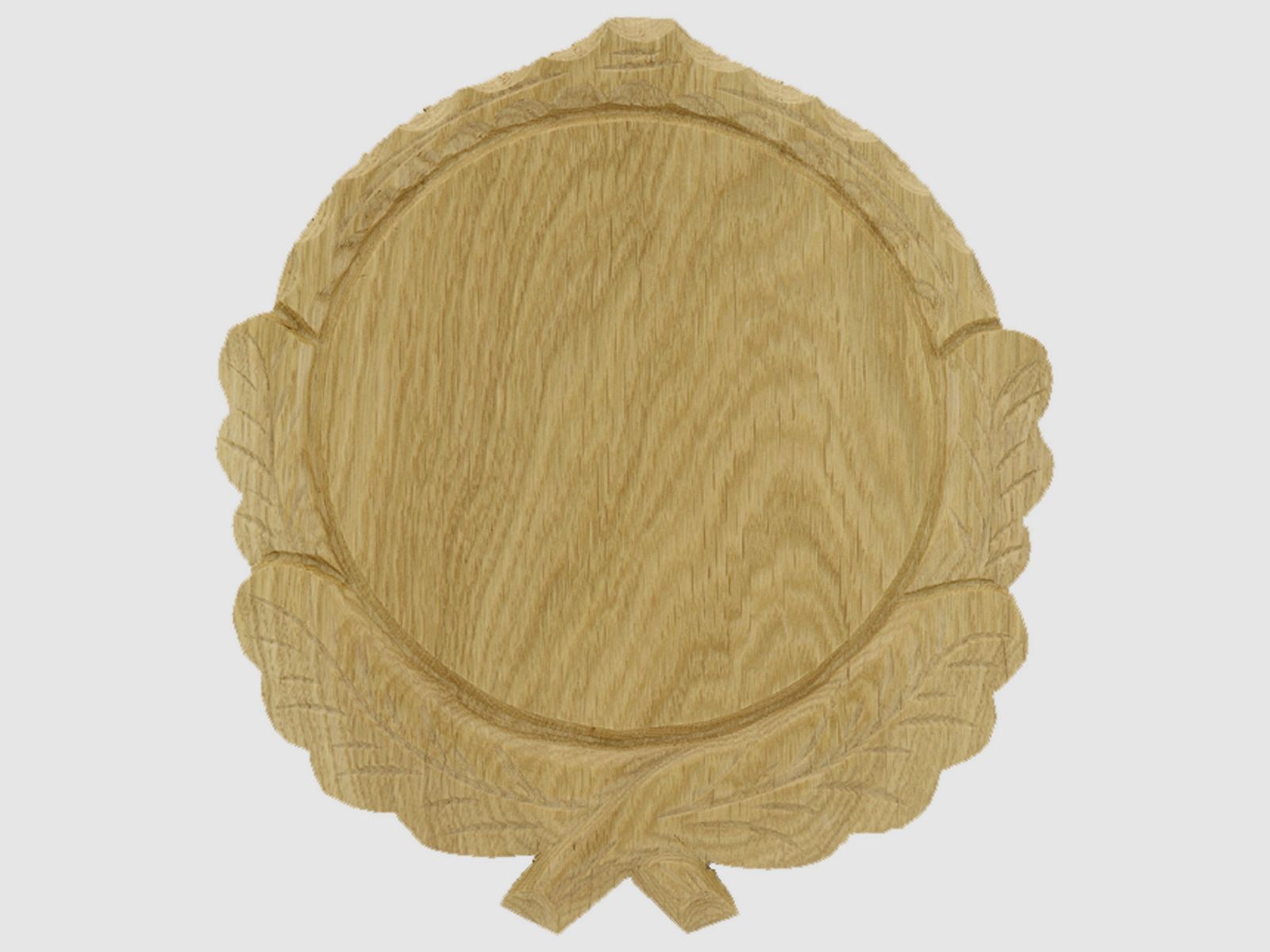 Escudo de jabalí tallado, claro