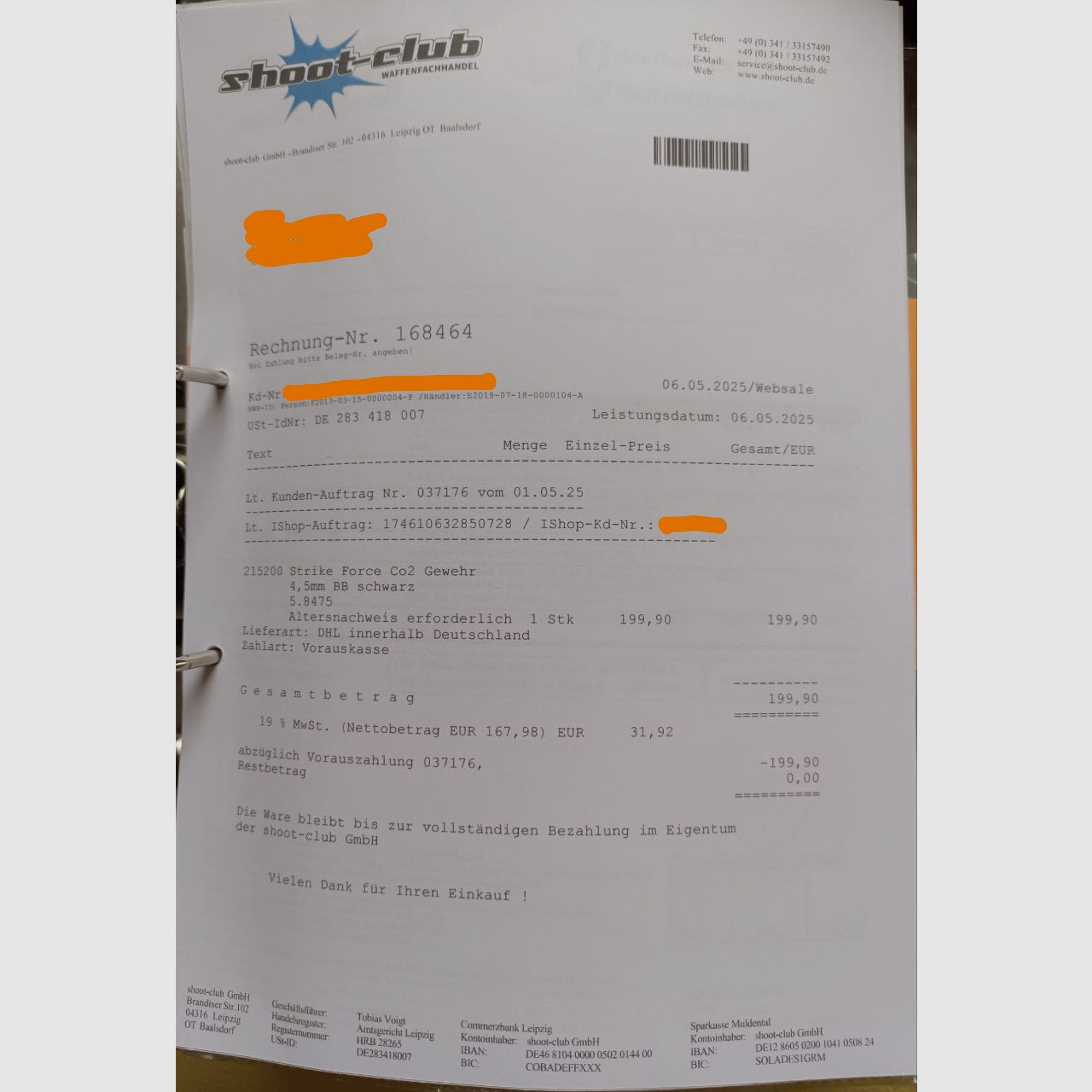 UX Strike Force CO2 Geweer 4,5 mm BB Munitie