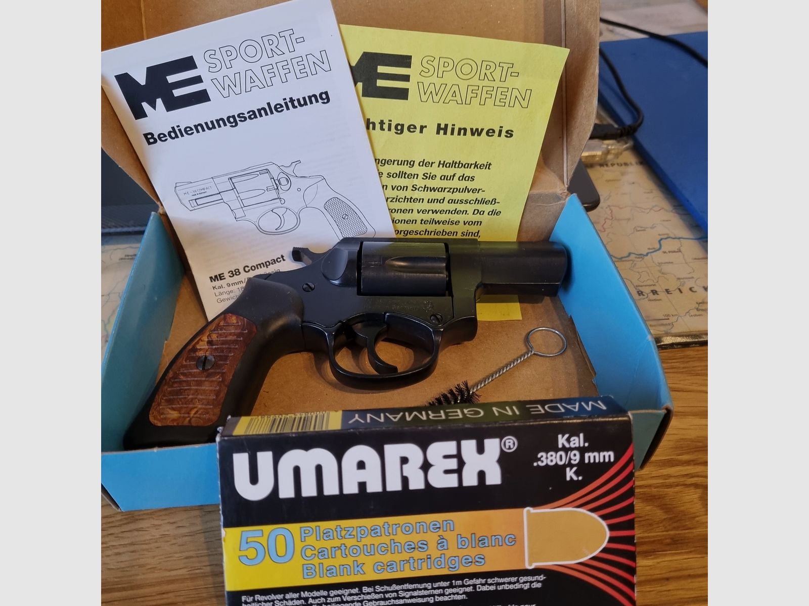 ME38 Compact, zzgl. 50 Schuss, PTB 797, alte Ausführung.