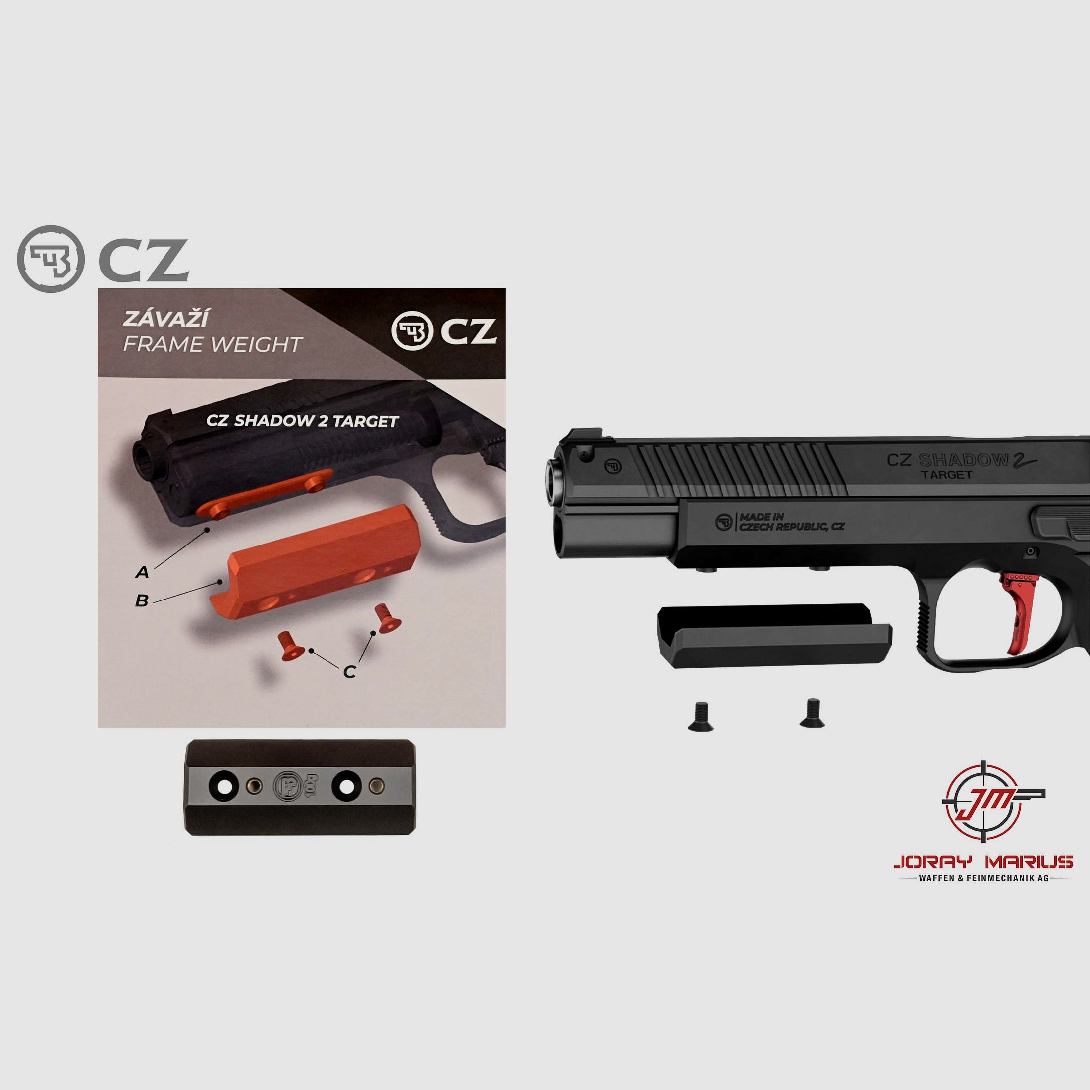 CZ Shadow 2 Peso Telaio Target
