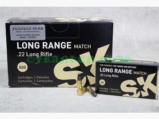 SK Schönebeck Long Range Match .22 l.r. 40gr. 2,59g 50Stück Staffelpreis