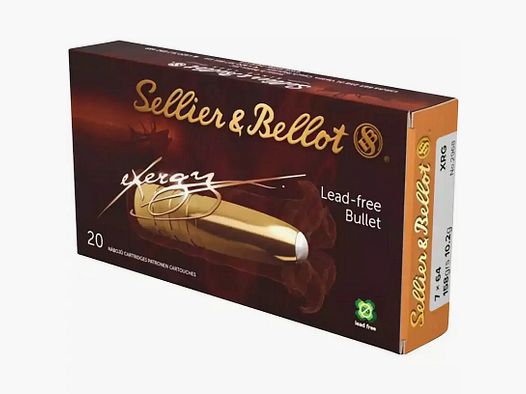 Munition Sellier&Bellot XRG 7x64 10,2g/158grs bleifrei