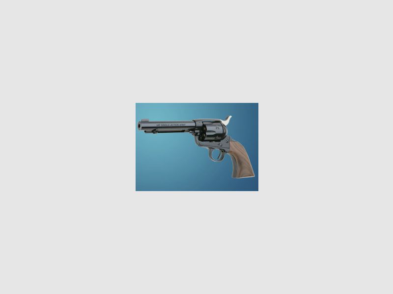 ME "F" LEP Druckluft-Revolver Single-Action Army 5,5mm, brüniert mit Holzgriff