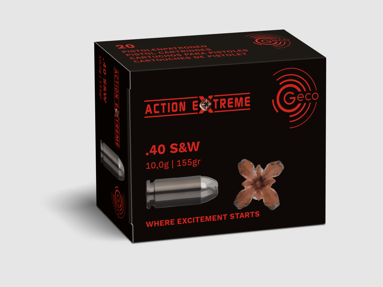 Geco .40 S&W ACTION EXTREME 10 g 155 gr - 20 pcs