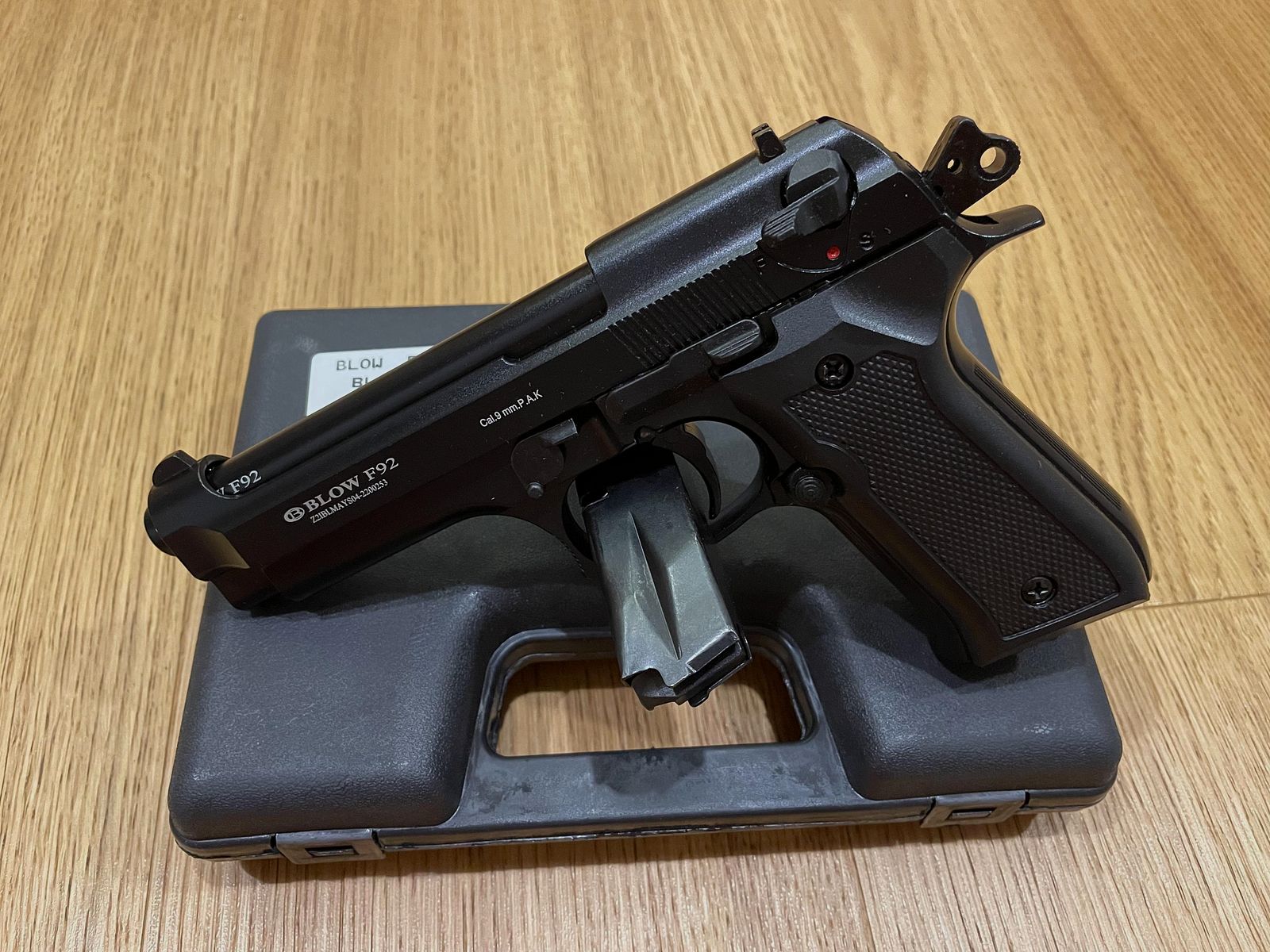 BLOW F92 Black 9mm P.A.K. blank firing pistol Beretta 92F / M9 replica