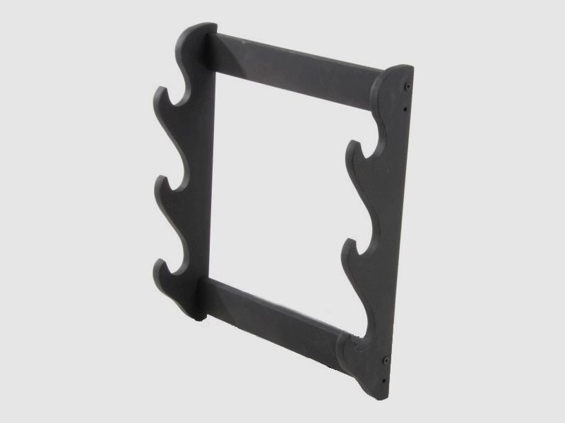 Supporto da parete per 3 spade nero opaco