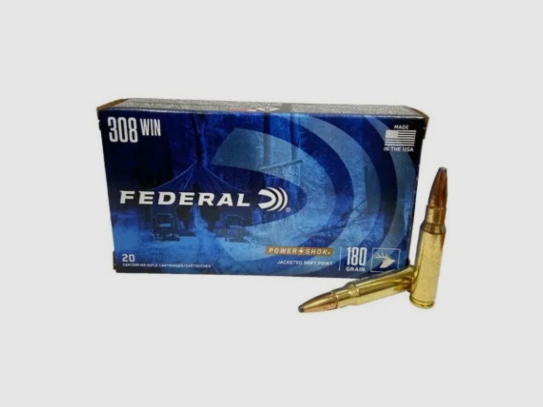FEDERAL 308 WIN POWER SHOK 180GR