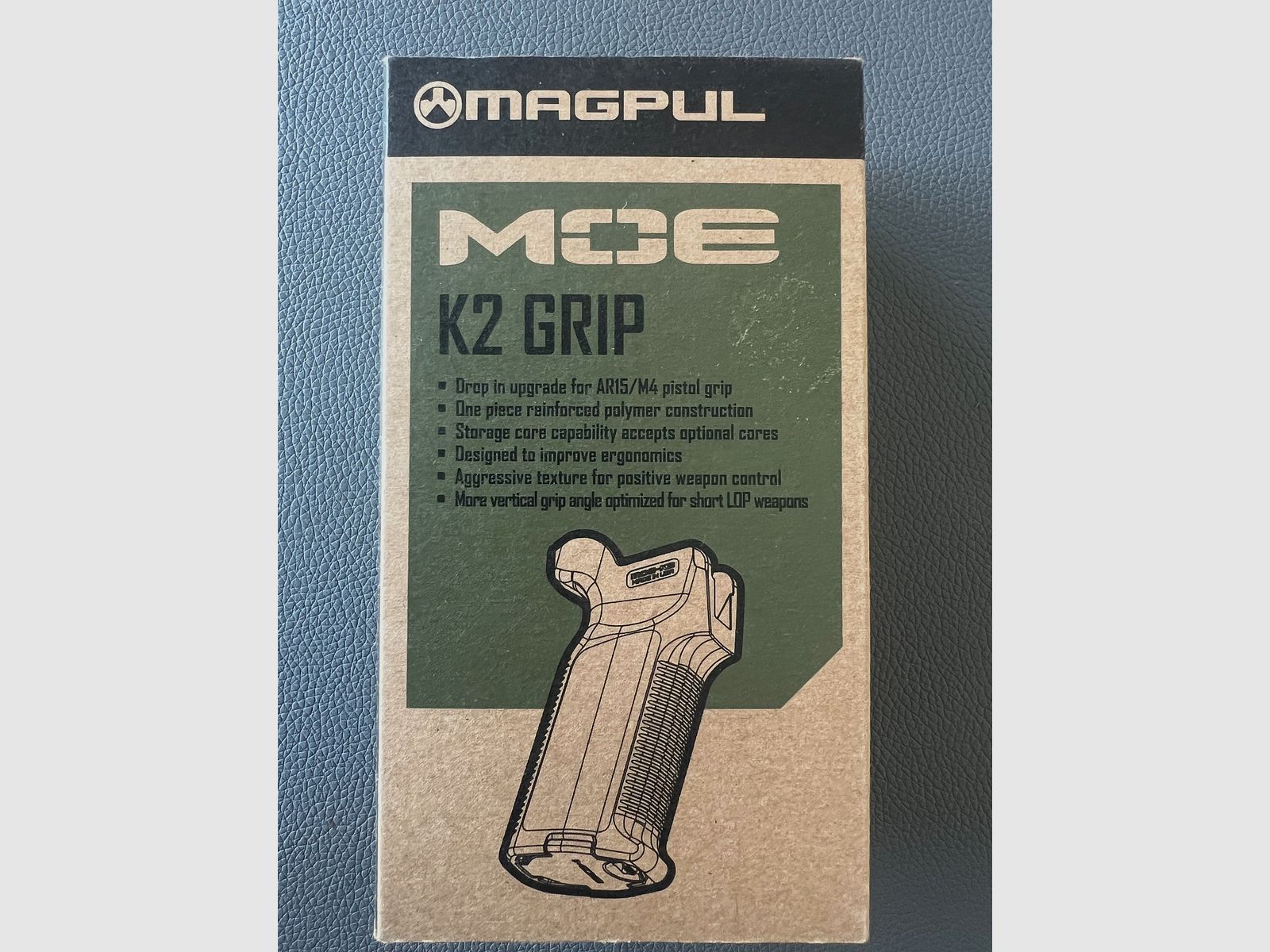 Magpul MOE K2 Grip MAG522-BLK AR-15 / M4 – Nowy w oryginalnym opakowaniu