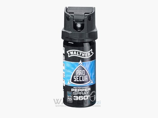 Walther ProSecur spray de pimienta 360 grados 40 ml chorro balístico