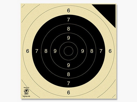 KRÜGER bersagli di tiro - 3130P - specchio di prova per pistola 25/50m e fucile 100m