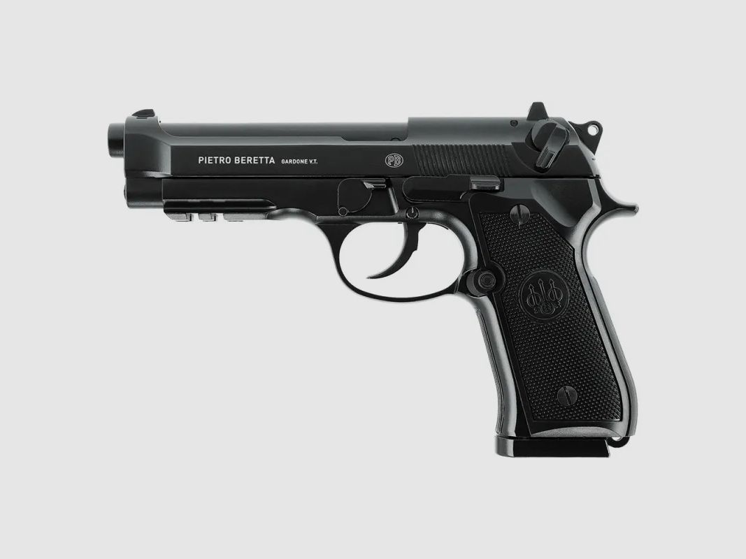 Pistolet CO2 M92 A1 auto 18 coups cal BB/4.5mm 3J 90m/s L215mm, image 1 sur 7