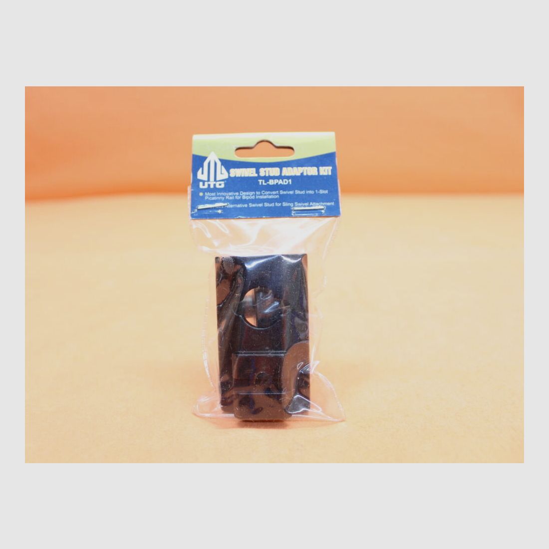 UTG - Leapers UTG Zweibeinadapter für Riemenöse (TL-BPAD1) Alu Schwarz mit Picatinnyprofil (Riemenösenadapter)