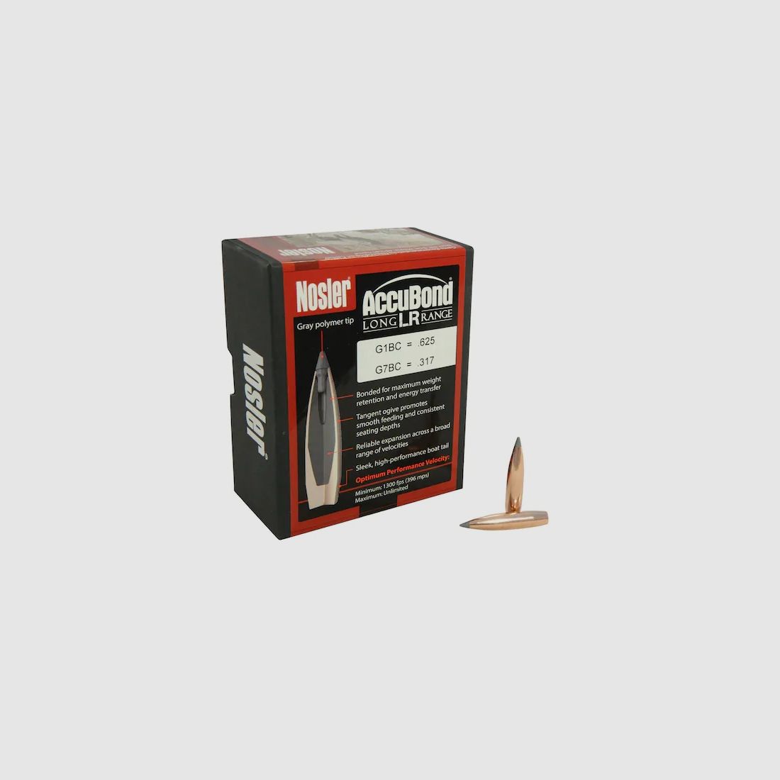 Balle Nosler Accubond Long Range .270/.277 150GR SPBT 100 pièces
