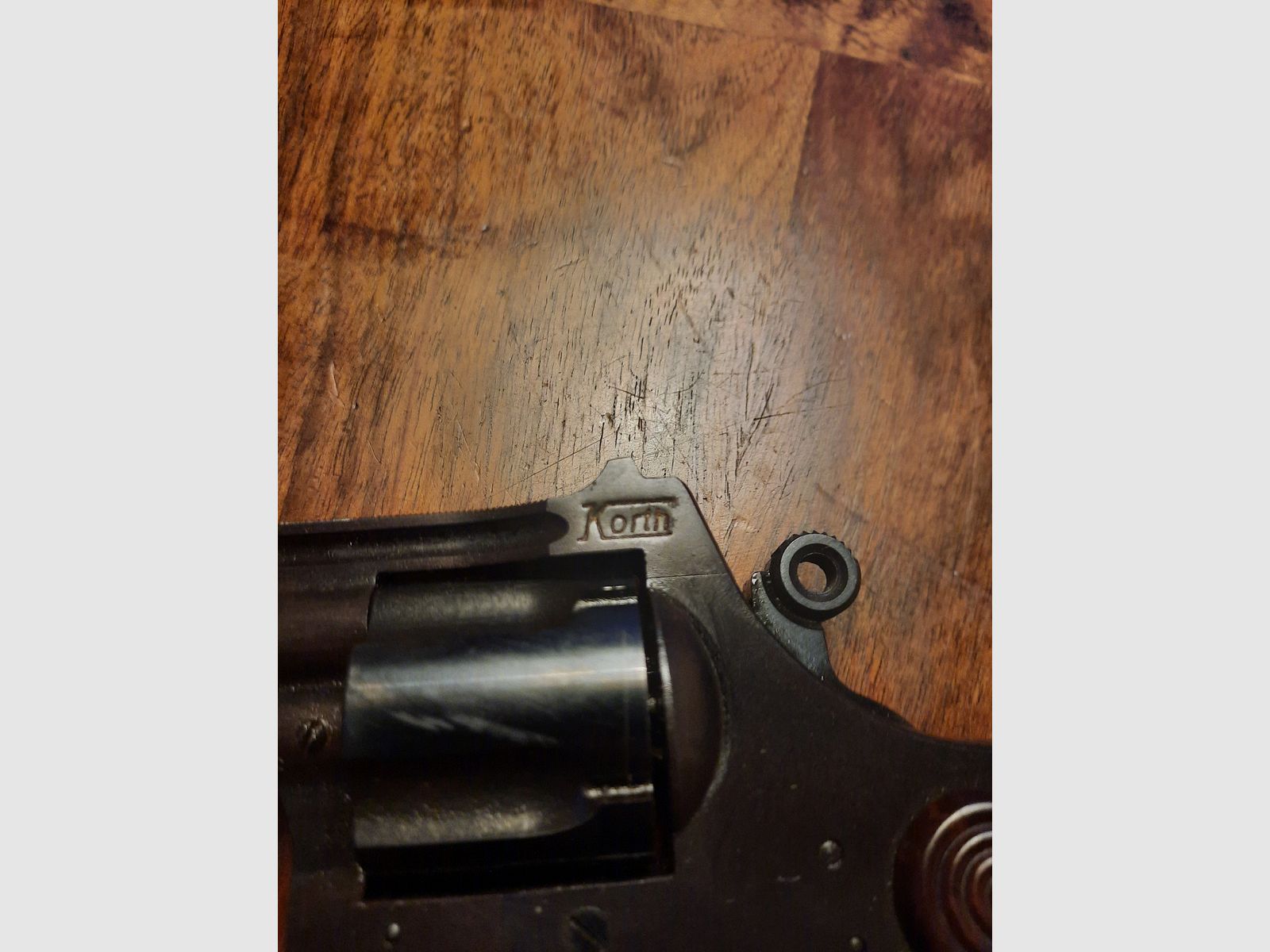 Blank firing / gas revolver Willi Korth, .380 R, very rare collector's item