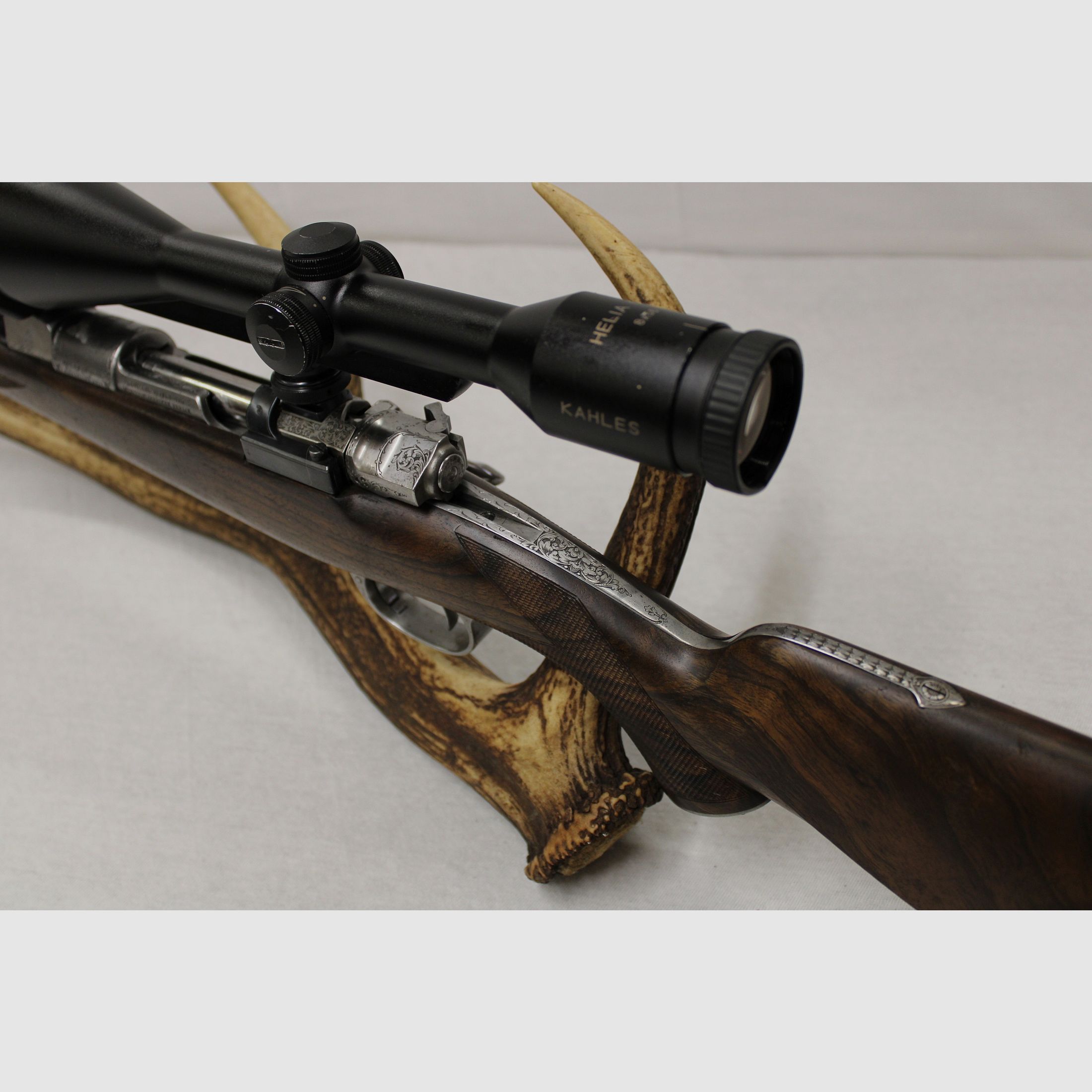 Repetierbüchse Mauser DWM Luxus Büchse 9,3 x 62 Keilerbüchse z grawerunkiem Rarytas Kahles 8 x 56 LP