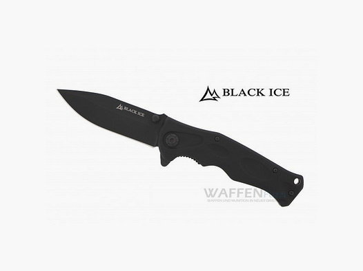 Black Ice Penta Folding Knife with Flipper Blade made of 420 Steel