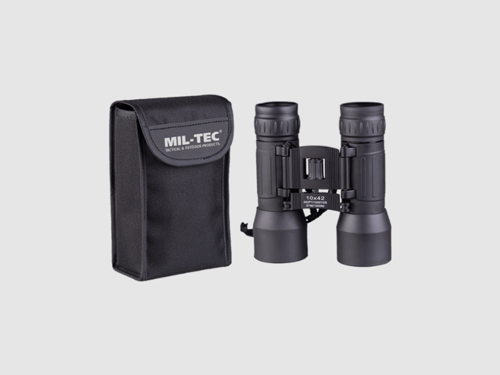 BINOCULAR – MIL-TEC – 10×42 COLLAPSIBLE Black, image 1 of 2