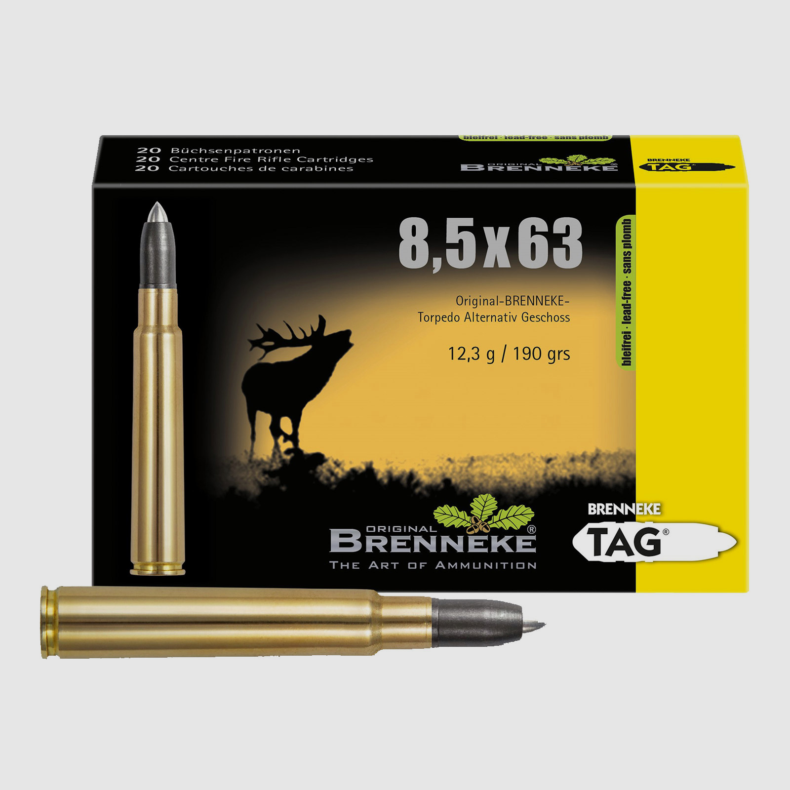 BRENNEKE 8,5x63 REB TAG