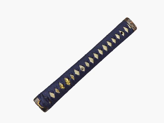 Empuñadura Tsuka para katana con ito azul