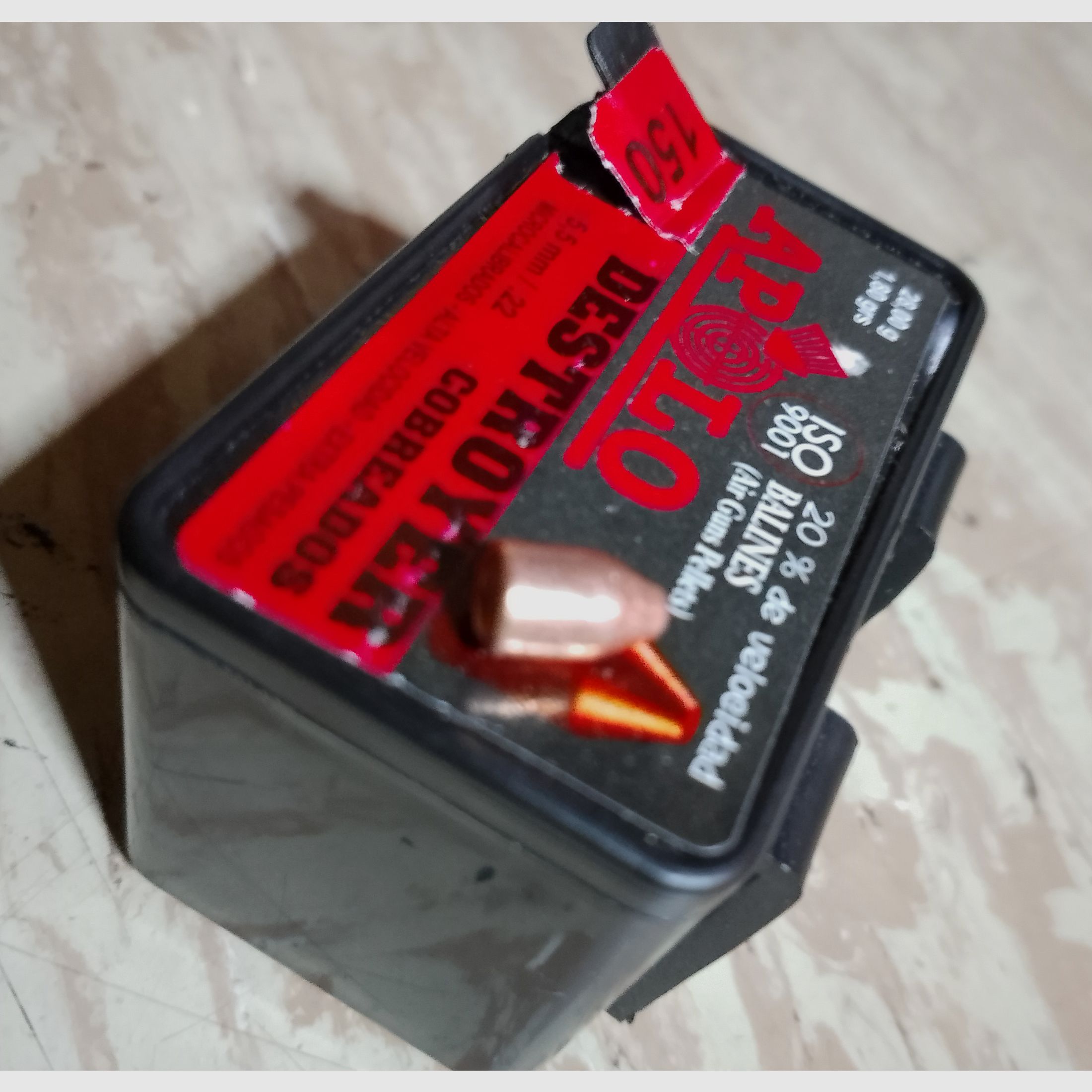 Neue Diabolos 5,5mm verkupfert Destroyer Apolo Cal .22 1,80g grains 28