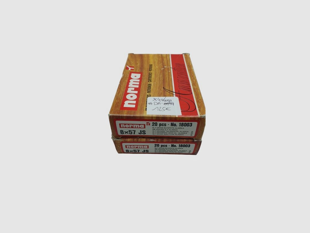 DESTO AMMO - 2 PACKUNGEN MIT 20 PATRONEN NORMA KAL. 8x57JS ALASKA 196GR, Bild 4 von 4
