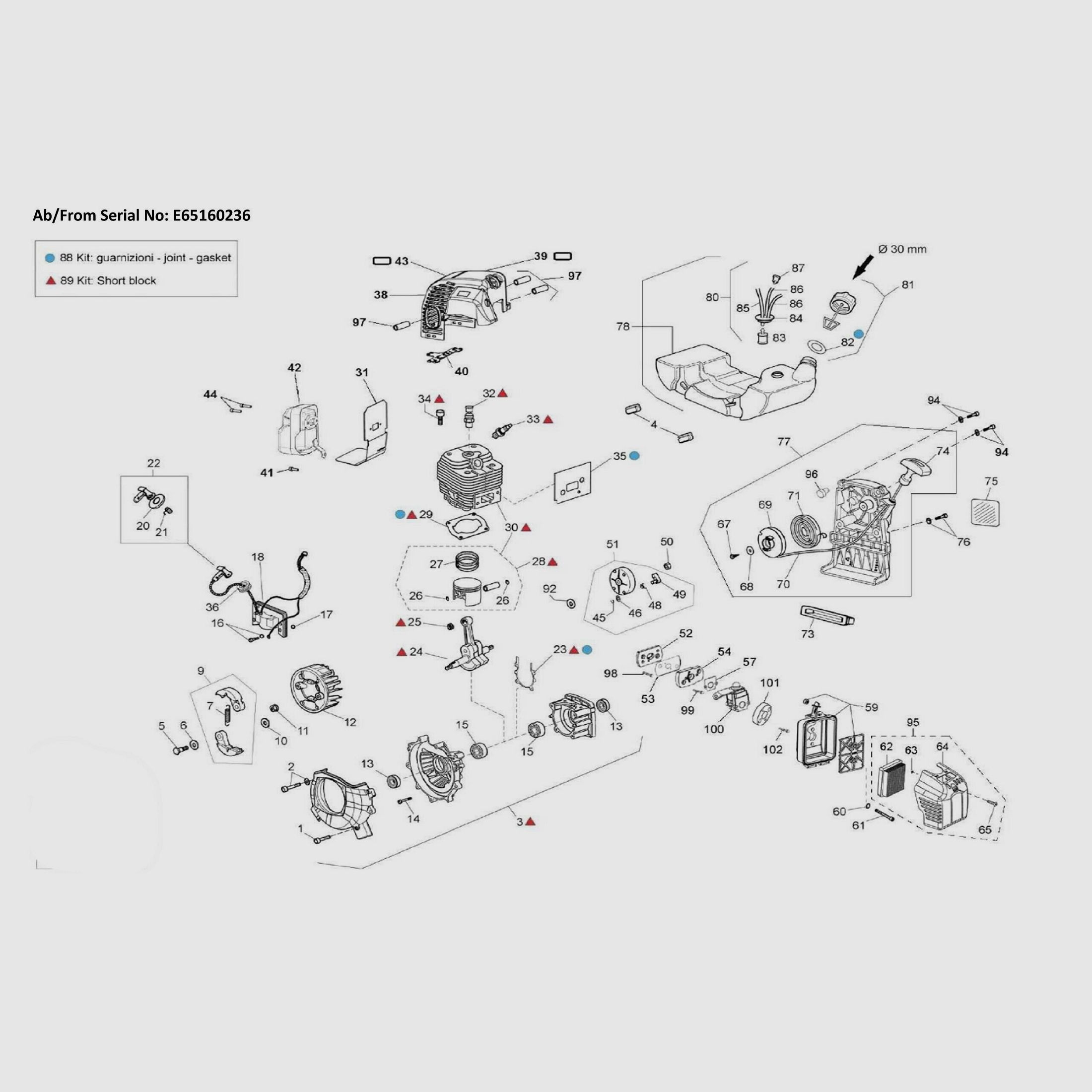 Gumowy tłumik długi, nr 73 do Spillwinde 1200 i 1800