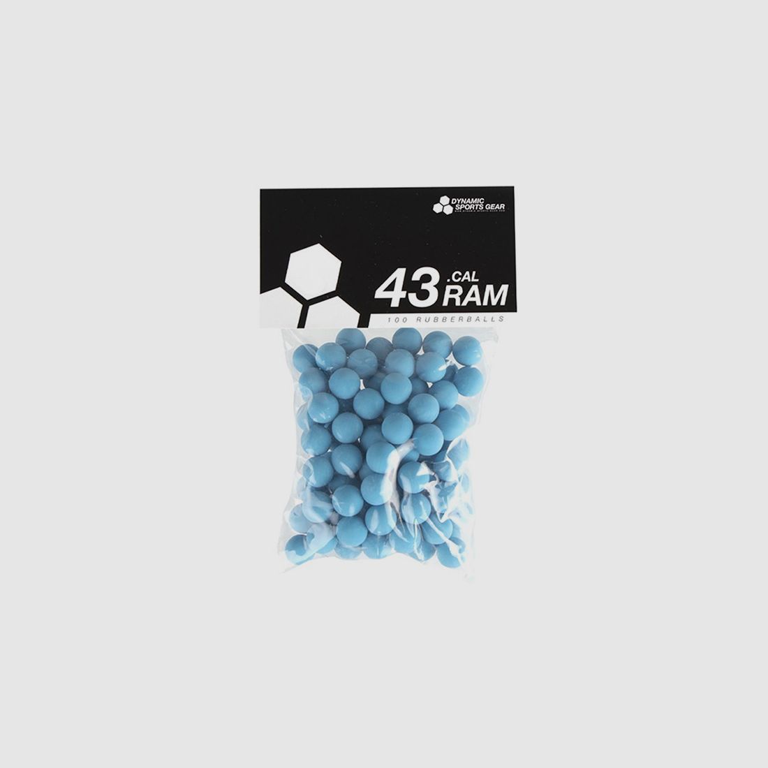 Gummikugeln Rubberballs RAM Dynamic Sports Gear 43 Kaliber .43 blau 100 StĂĽck