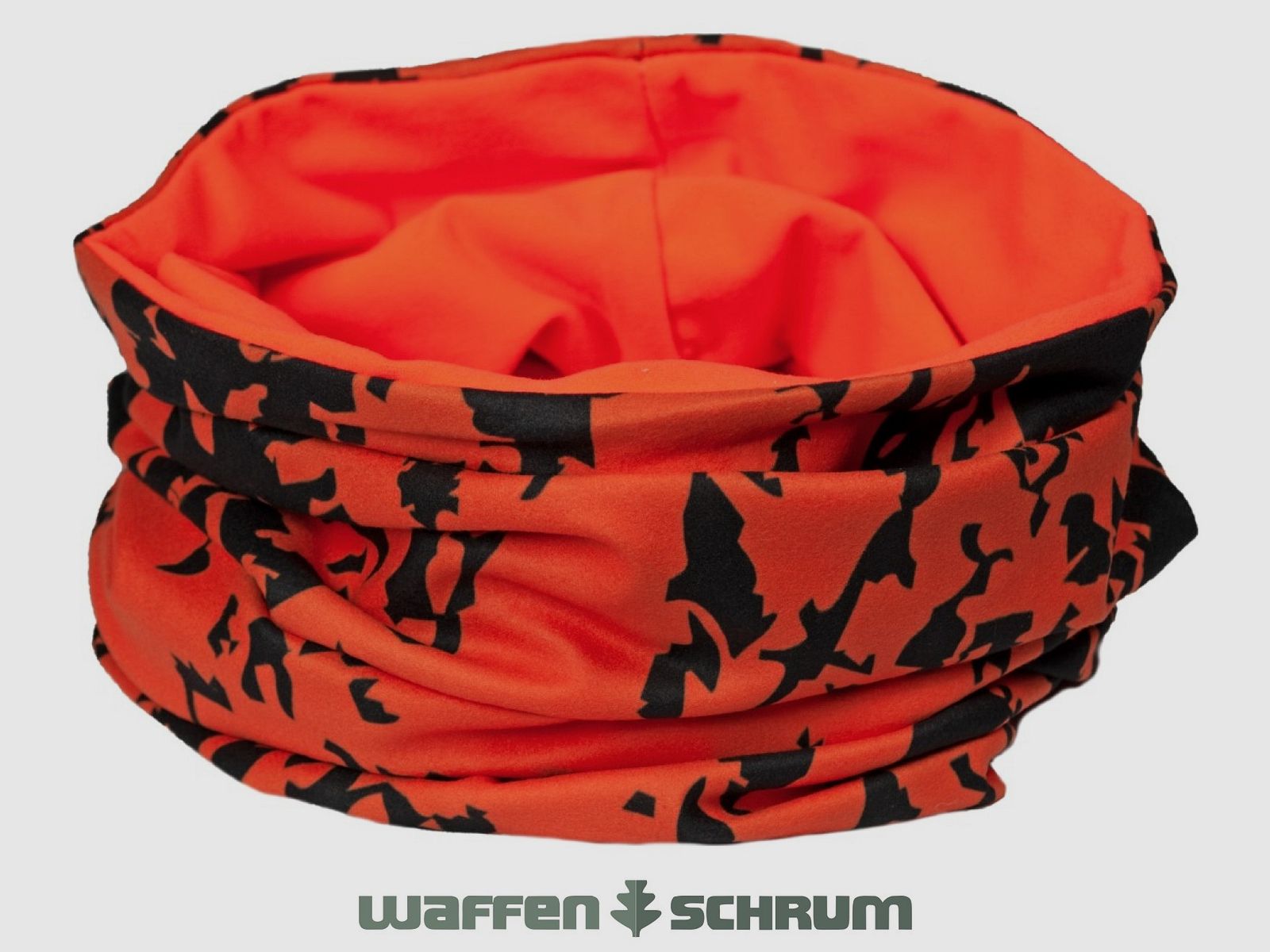 Skogen Neckwarmer Camo Signal Orange Noir Camouflage