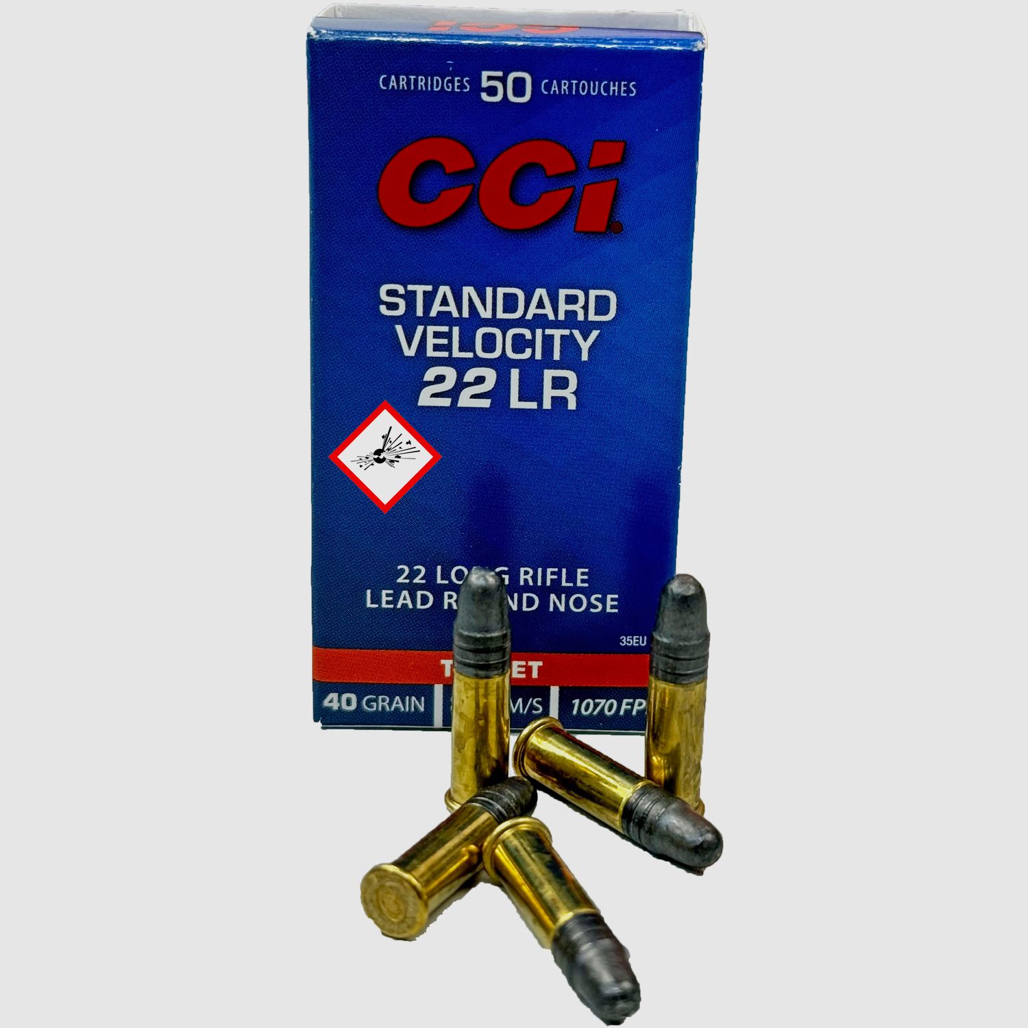 CCI Kleinkaliberpatrone .22LR Standard 40gr Blei RN