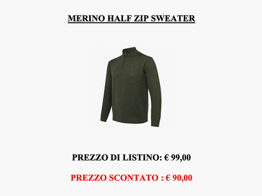 Beretta – Merino Halbzip-Pullover