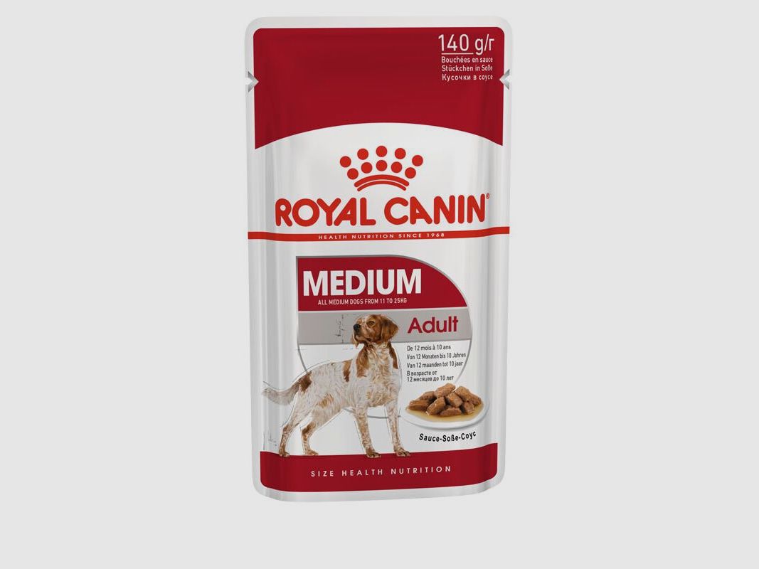 ROYAL CANIN Mittelgroße Hunde Nassfutter Medium Adult 10x140 g