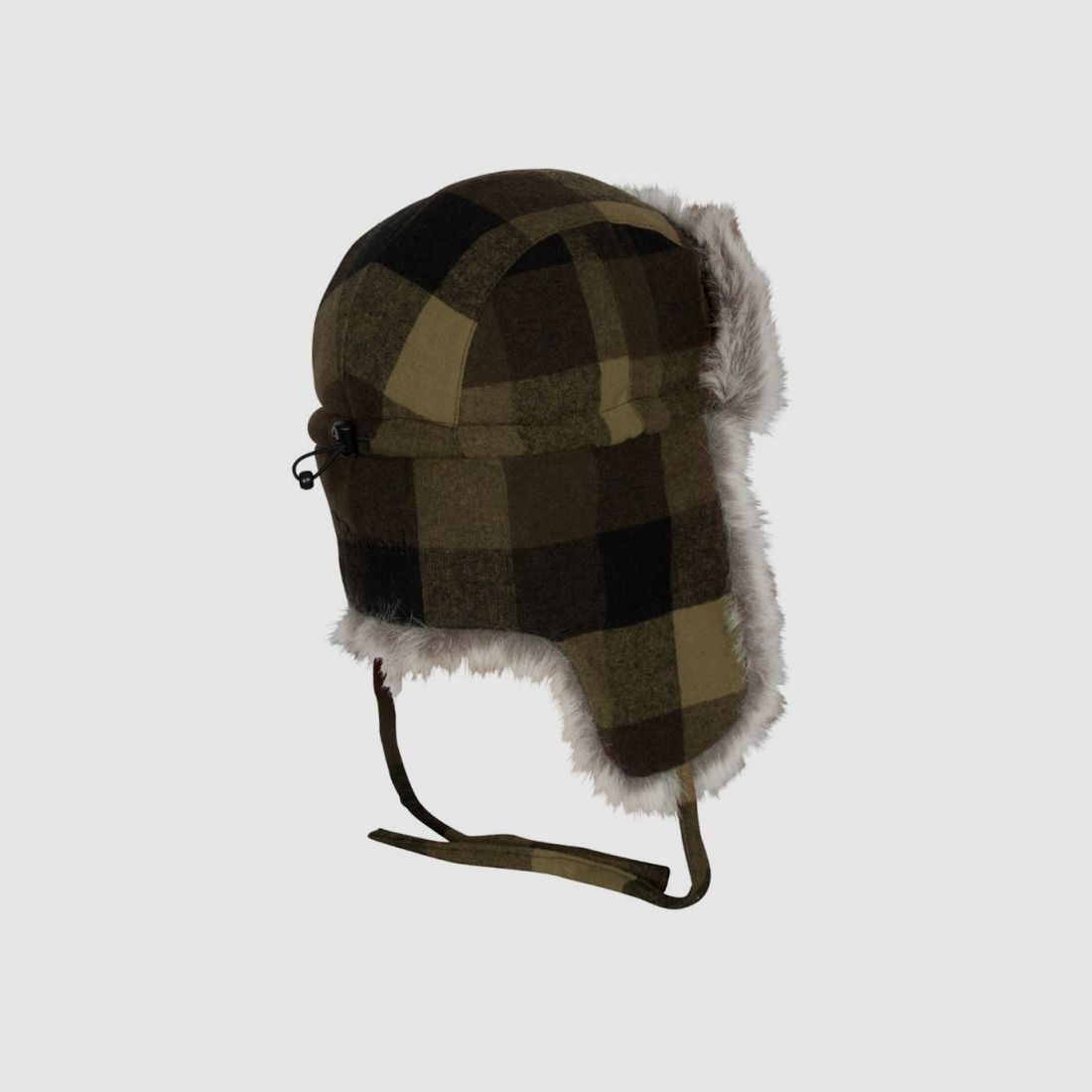 CZAPKA PINEWOOD CLASSIC CHECKED FUR HAT GREEN / BLACK, zdjęcie 2 z 4