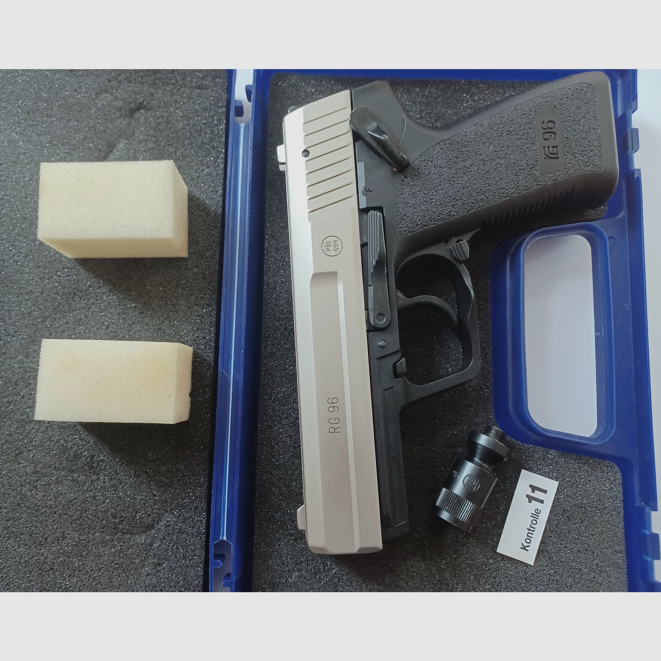 Röhm RG 96 nickel cal. 9mm P.A.K.