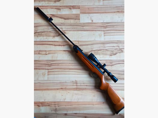 Weihrauch Gewehr HW35 incl. modérateur de son Cal. 4,5mm avec ZF 3-9x40