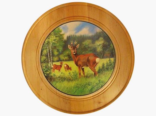 Ehrenscheibe aus Massivholz Ø 60 cm