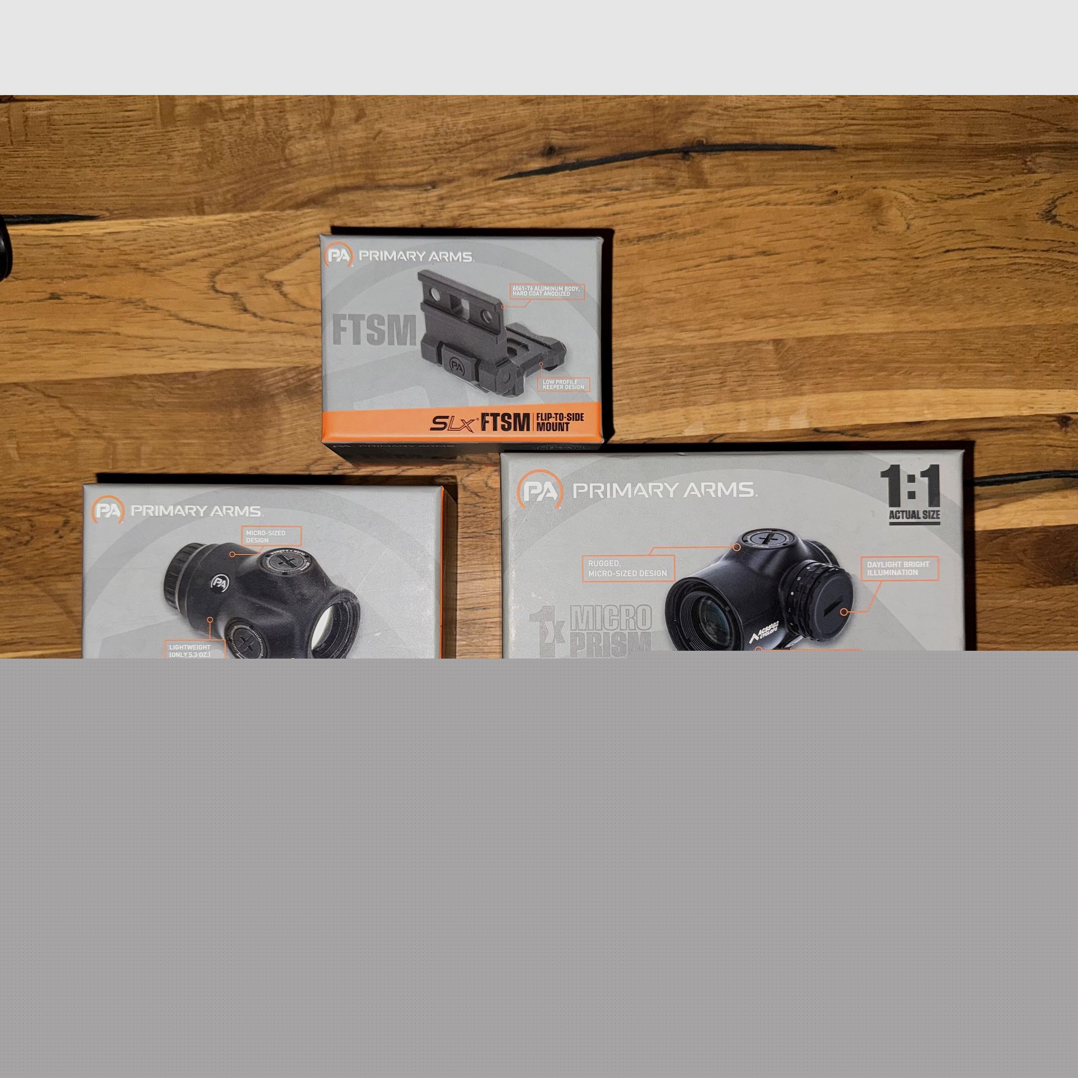 Primary Arms SLx Optik-Set – Mikro Prisma, 3X Vergrößerung & FTSM Montage