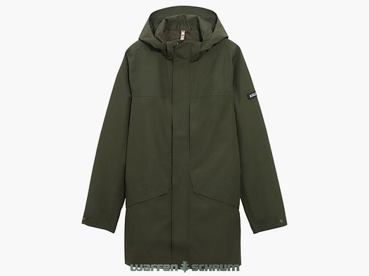 Parka Aigle Długa z Kapturem Gore Tex Awokado
