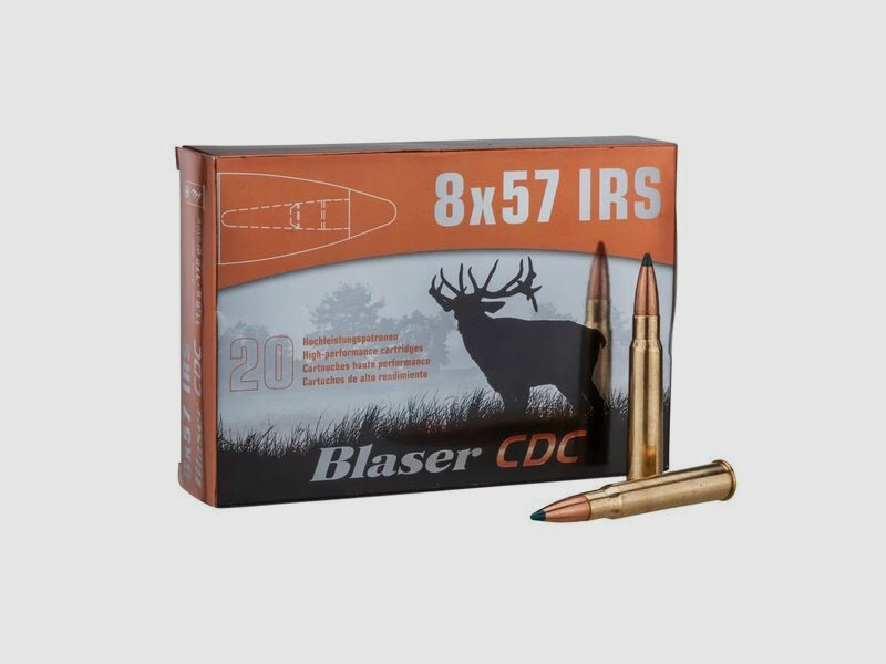 Blaser 8x57IRS 8x57 JRS CDC cartridges hunting