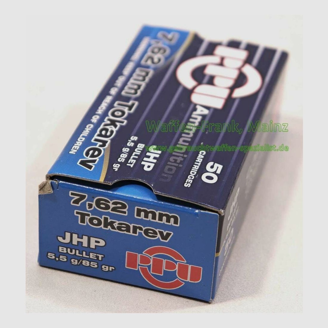 PPU/Prvi Partizan Pistol cartridges 7.62mm Tokarev