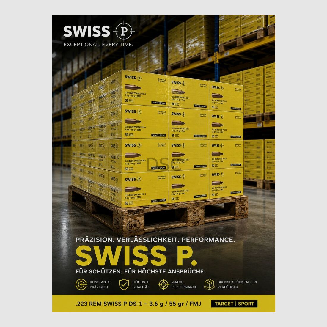 SWISS P .223 Rem. DS-1 3,6g/55gr