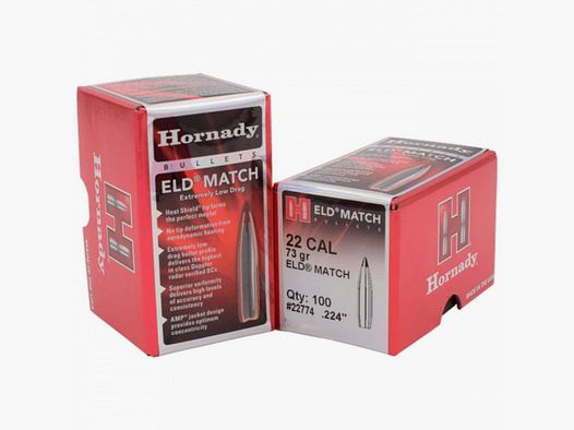 .224 Geschosse Hornady ELD 73 gr VE100