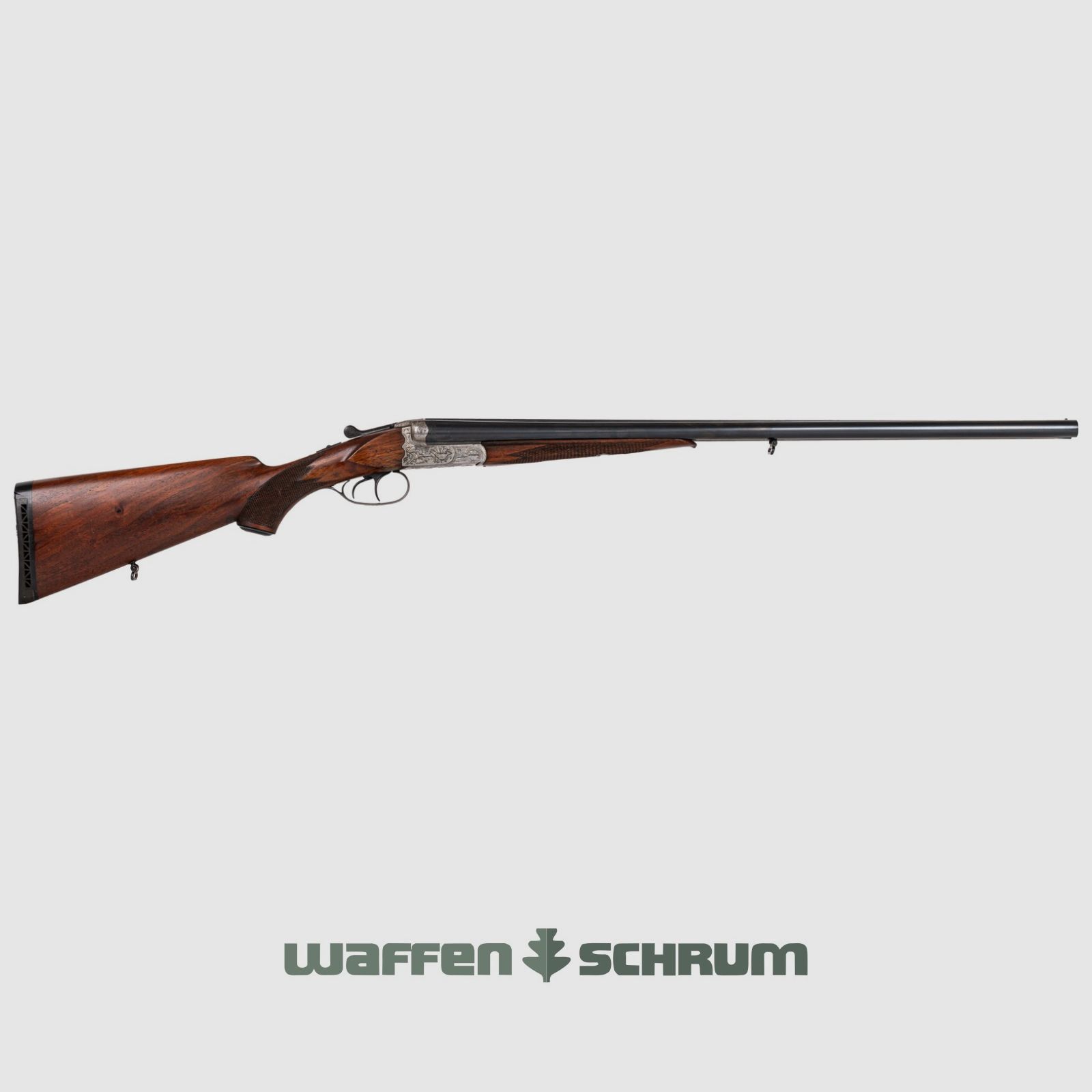 Simson 74 E 16/70, with engraved receiver for hair and feather game, barrel length: 70cm