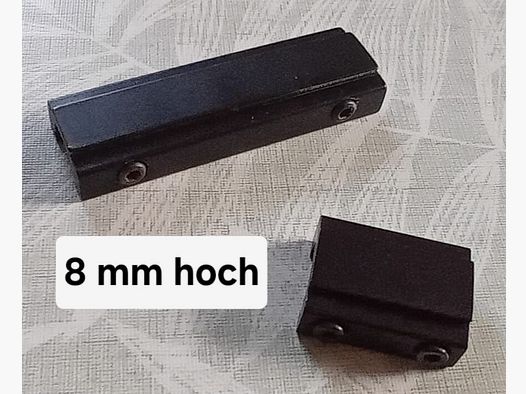 Visierlinienerhöhung 8 mm hoch