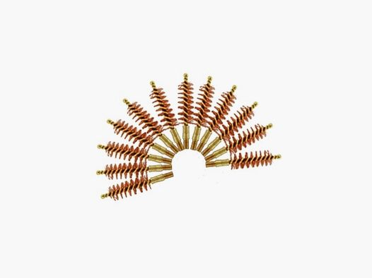 12 bronzen reinigingsborstels .44 pistool
