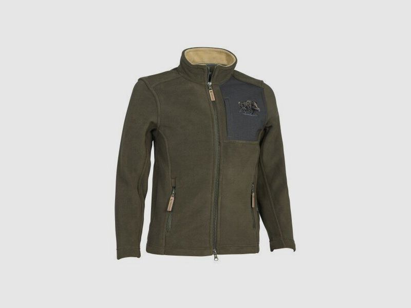 Percussion Kinder Fleecejacke Norway khaki Wildschwein
