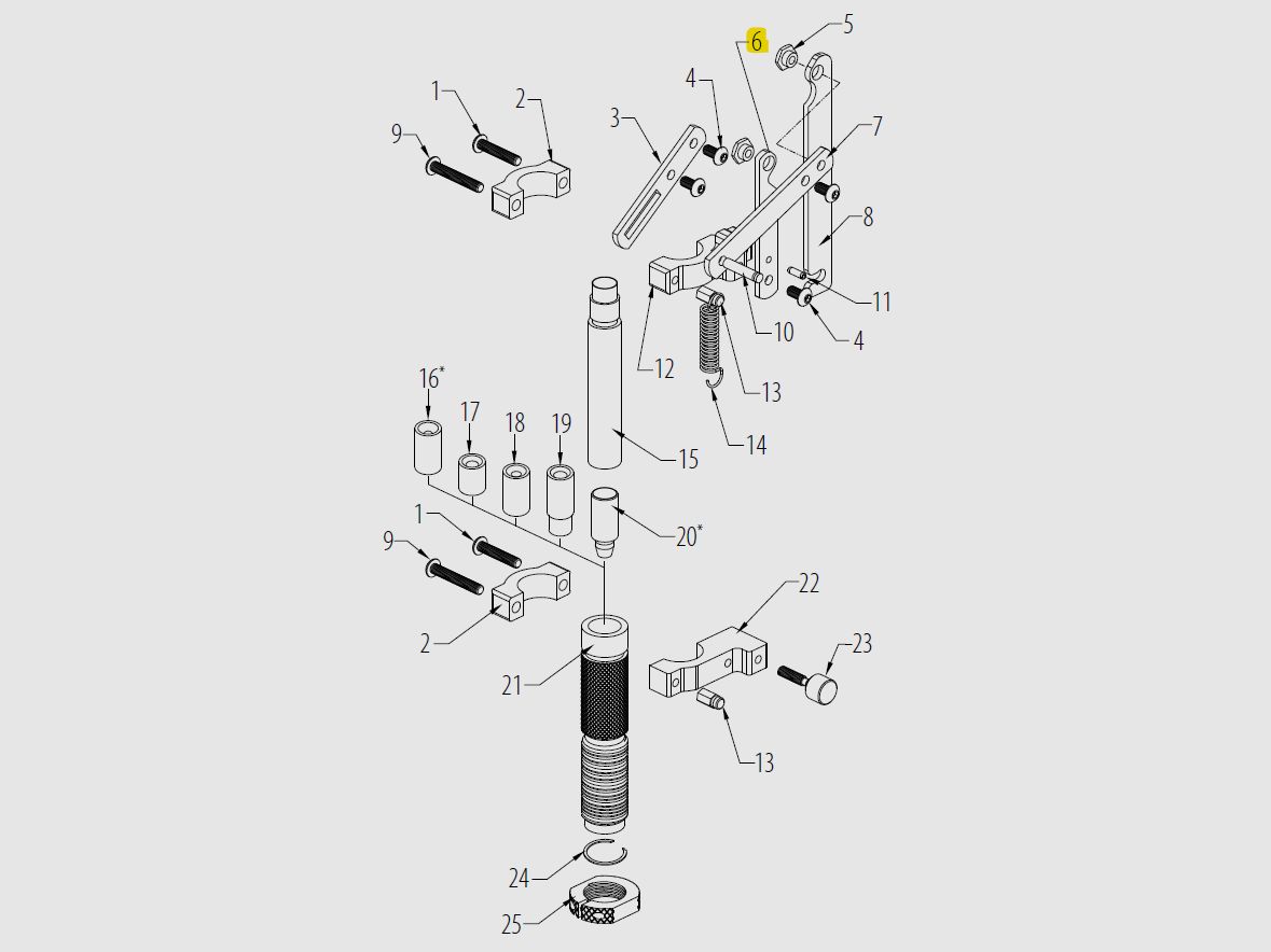 Hornady Pivo per riempitrice automatica di polvere 1 pezzo (398735)