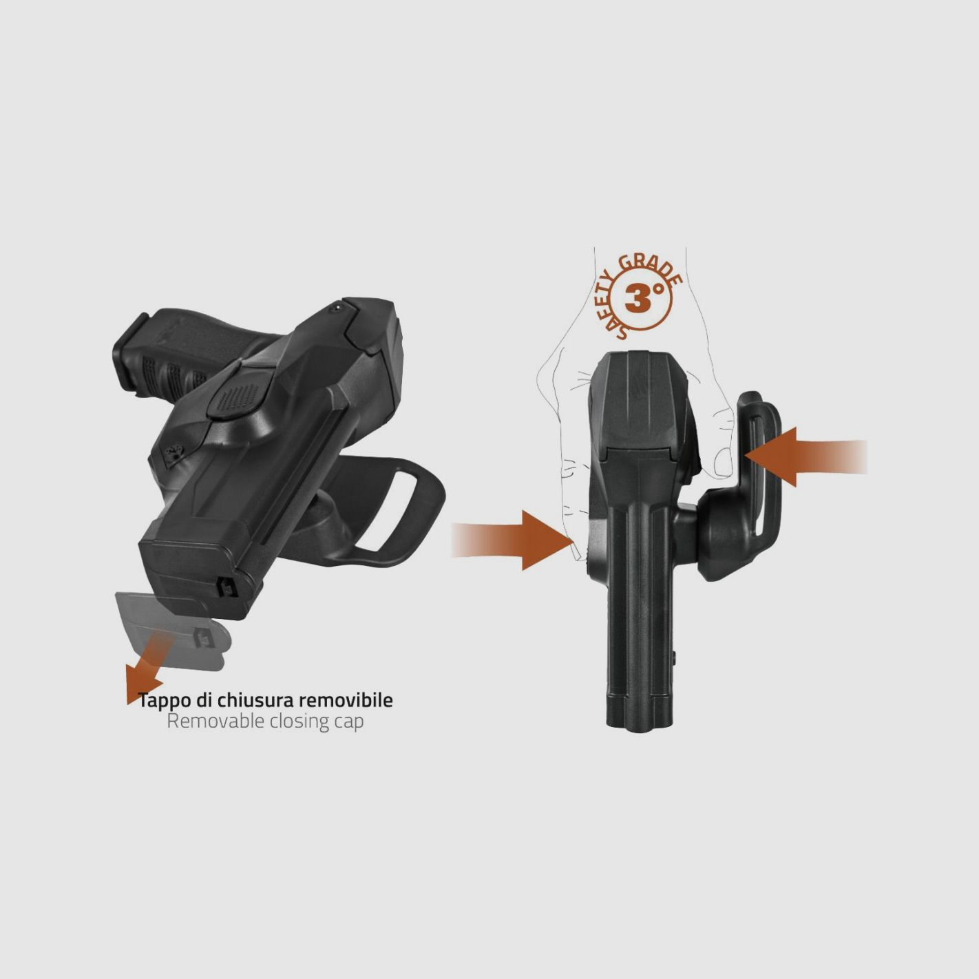 Vega Holster aus Polymer DCH800 für Beretta 92 98, Bild 4 von 5