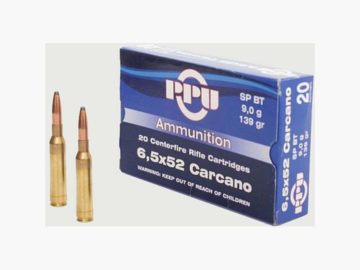 PRVI CARTUCHOS 6,5 CARCANO 139 G 264