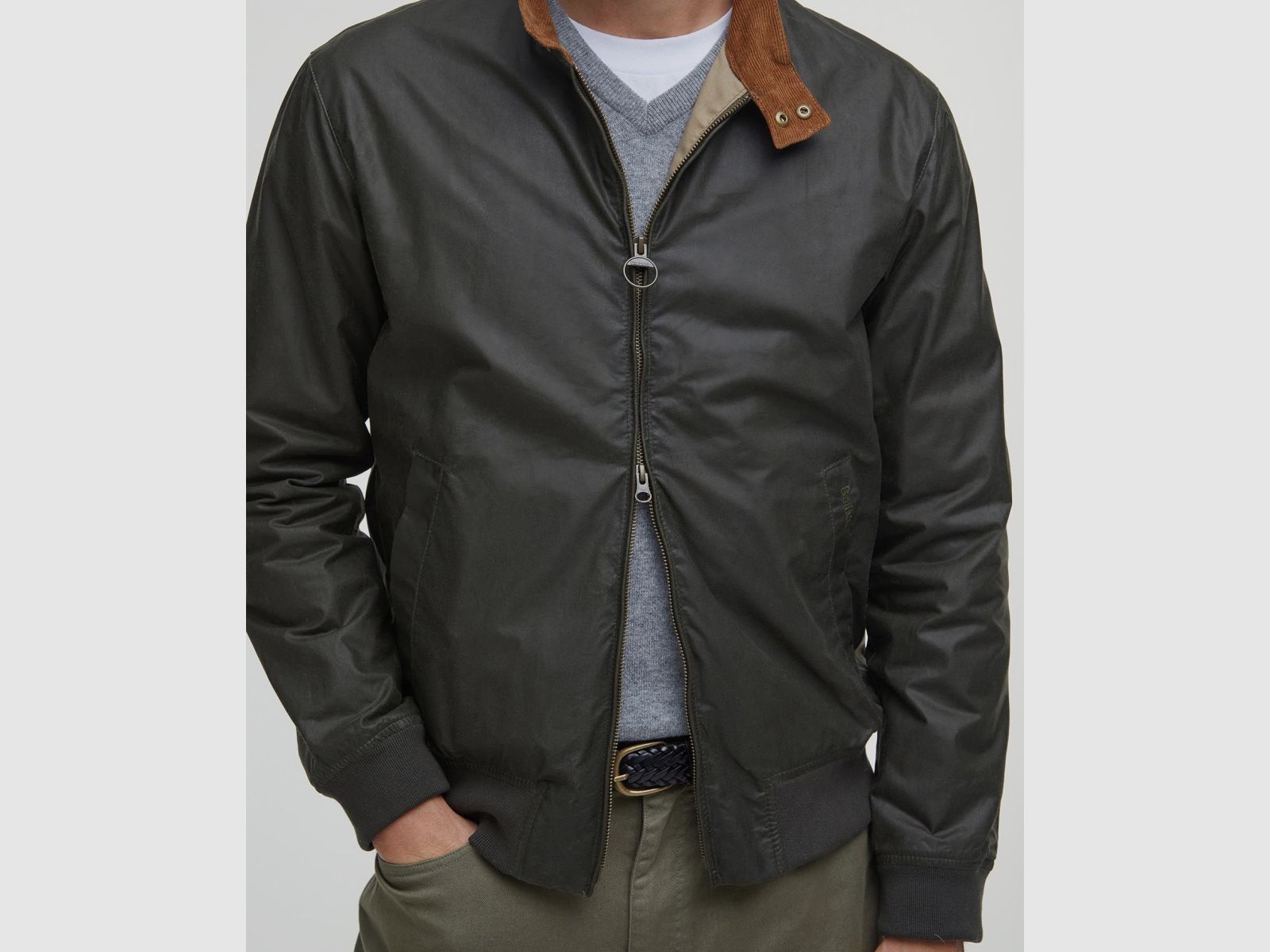 BARBOUR Wachsjacke Royston Lightweight Archive Olive