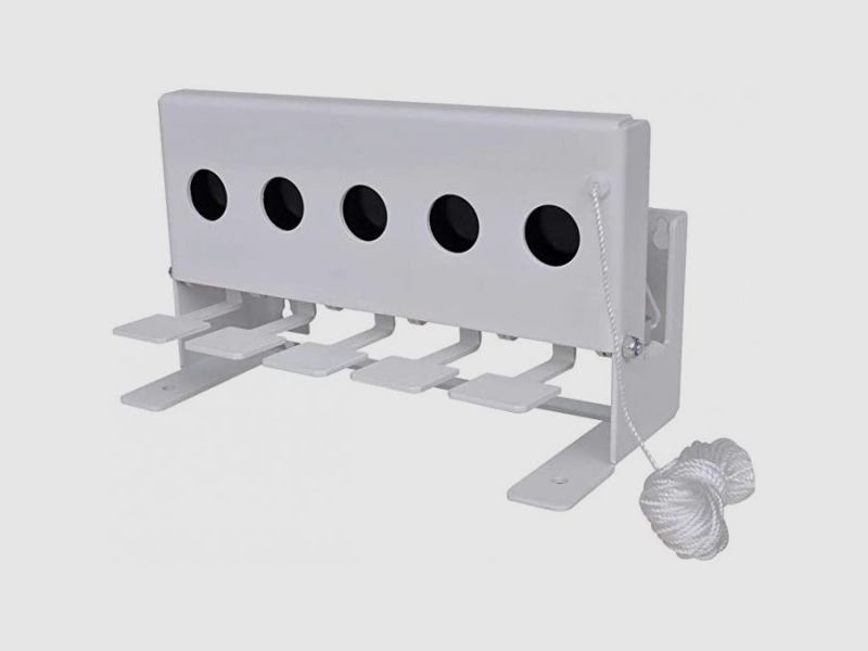 BIATHLON TARGET WITH 5 TARGETS - FOR AIR RIFLES